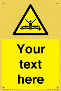 Custom Warning strong currents